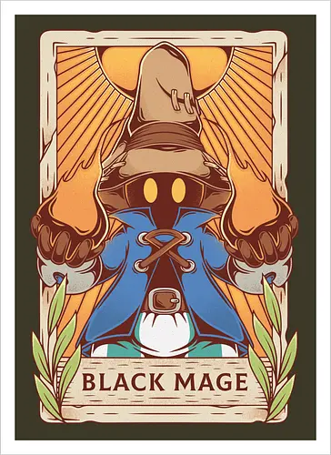 Black Mage Tarot Card