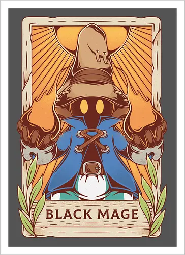 Black Mage Tarot Card