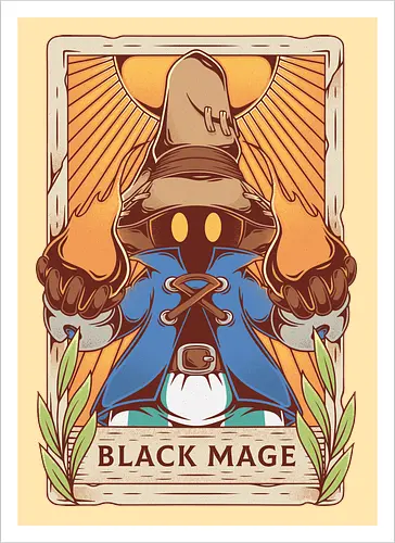 Black Mage Tarot Card
