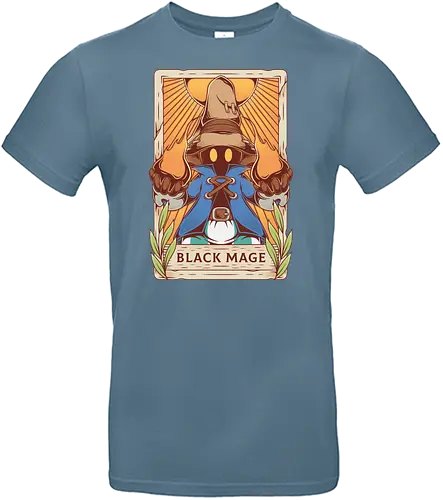 Black Mage Tarot Card - final, fantasy, mage, gaming - Standard T-Shirt