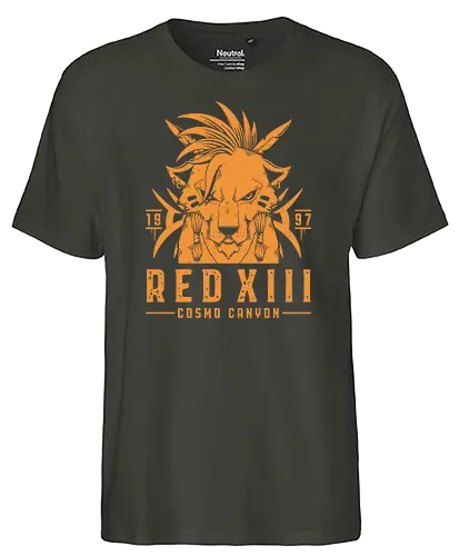 Red XIII - Nanaki, final, fantasy, gaming, jrpg - Fairtrade T-Shirt