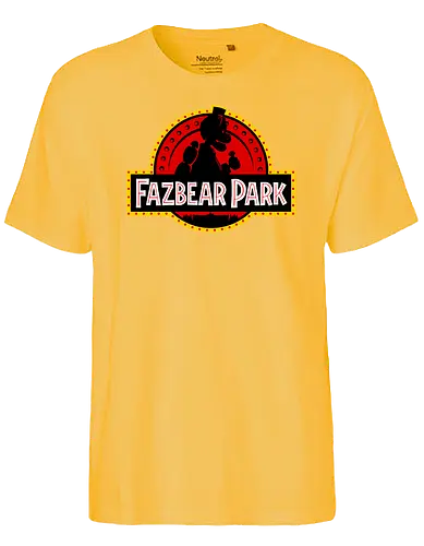 Fazbear Land - gaming, jurassic, mashup, bear - Fairtrade T-Shirt