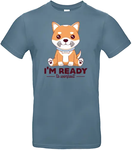 I'm Ready to Workout - corgi, dog, cute, sports, workout - Standard T-Shirt