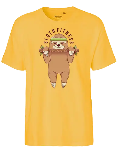 Sloth Fitness - faultier, sloth, sports, chill, Fitness - Fairtrade T-Shirt