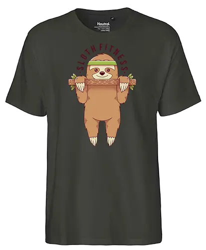 Sloth Fitness - faultier, sloth, sports, chill, Fitness - Fairtrade T-Shirt