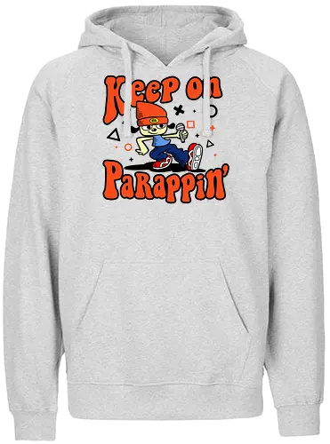 Keep on PaRappin - keep on, Parappa, Rapper, gaming, rhythm - Fairtrade Hoodie