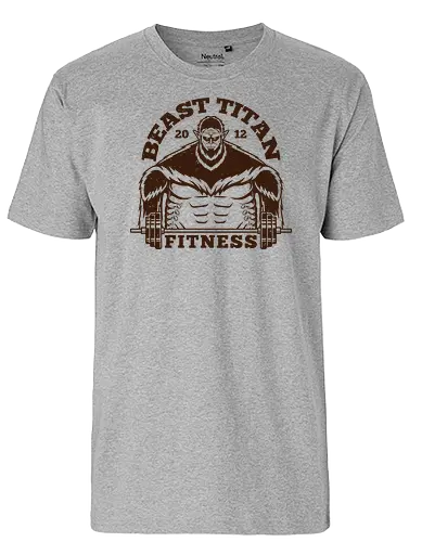 Beast Titan Fitness - aot, attack, titan, anime, manga, beast - Fairtrade T-Shirt