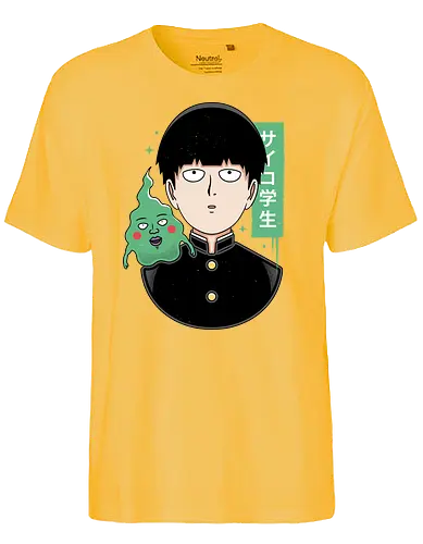 Psycho Student - mob, psycho, anime, manga - Fairtrade T-Shirt