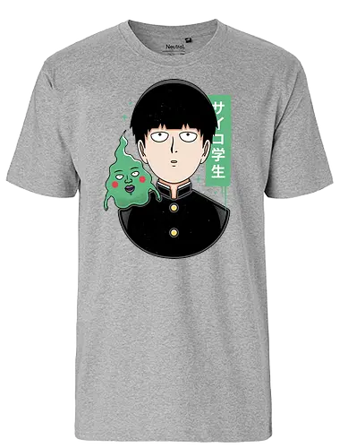 Psycho Student - mob, psycho, anime, manga - Fairtrade T-Shirt