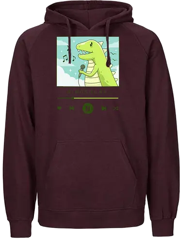 Dinosound - dino, music - Fairtrade Hoodie