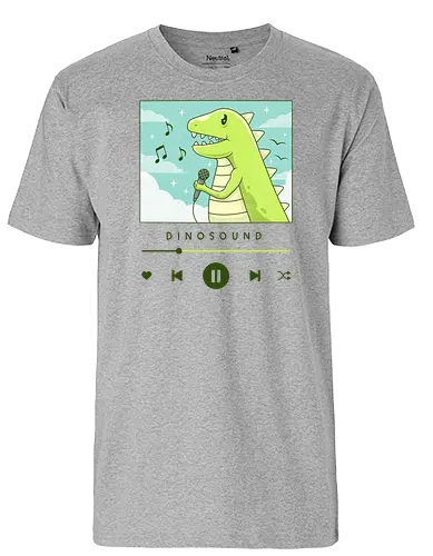 Dinosound - dino, music - Fairtrade T-Shirt
