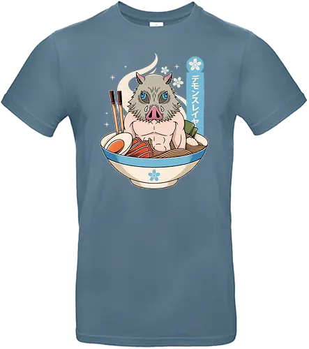 Inosuke Ramen - Inosuke, demon, slayer, ramen, anime, manga - Standard T-Shirt