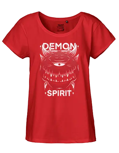 Demon Spirit - doom, monster, gaming, horror, shooter - Fairtrade Girl Shirt