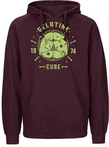 Gelatine Cube - dungeon, dragon, gelatine, pen and paper - Fairtrade Hoodie
