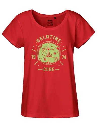 Gelatine Cube - dungeon, dragon, gelatine, pen and paper - Fairtrade Girl Shirt