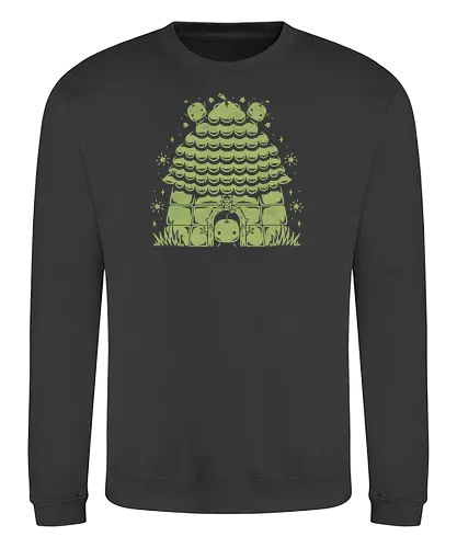 The Hut - valley, Farming, gaming - Sweatshirt