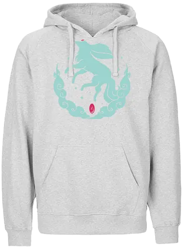 Ruby Magical Creature - gaming, fantasy, fox, cute, creature - Fairtrade Hoodie