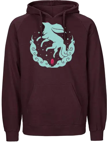 Ruby Magical Creature - gaming, fantasy, fox, cute, creature - Fairtrade Hoodie