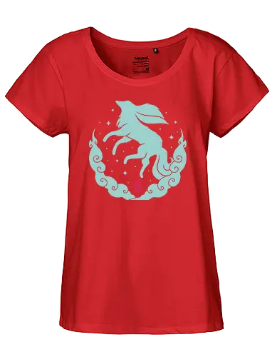Ruby Magical Creature - gaming, fantasy, fox, cute, creature - Fairtrade Girl Shirt