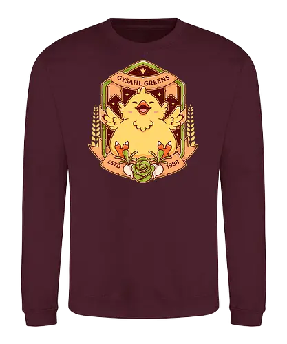 Fat Kweh Gysahl Greens - final, fantasy, kweh, gaming - Sweatshirt
