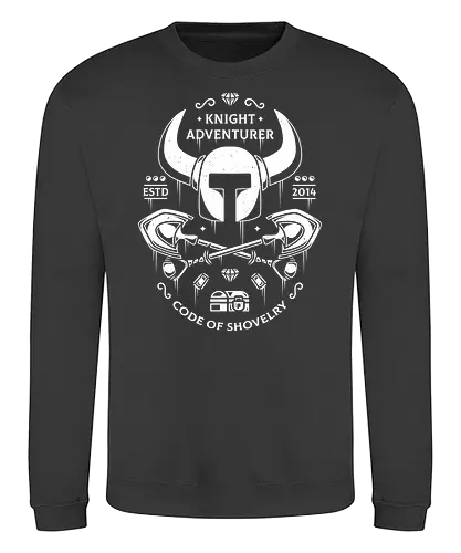 Knight Adventurer - Shovel, knight, gaming - Sweatshirt