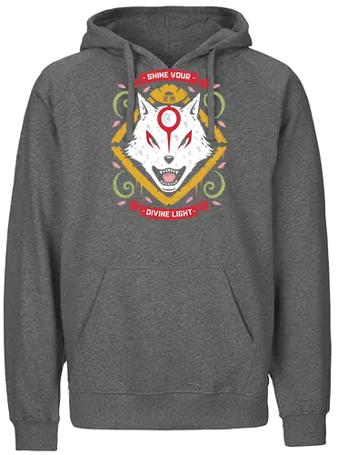 Sun Goddess - okami, wolf, gaming - Fairtrade Hoodie