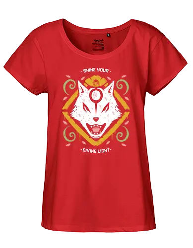 Sun Goddess - okami, wolf, gaming - Fairtrade Girl Shirt