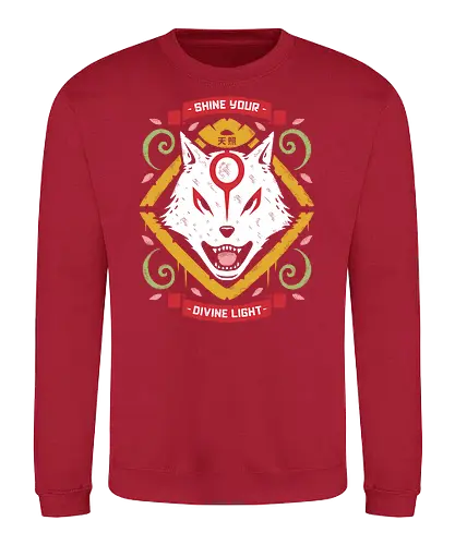 Sun Goddess - okami, wolf, gaming - Sweatshirt