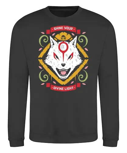 Sun Goddess - okami, wolf, gaming - Sweatshirt