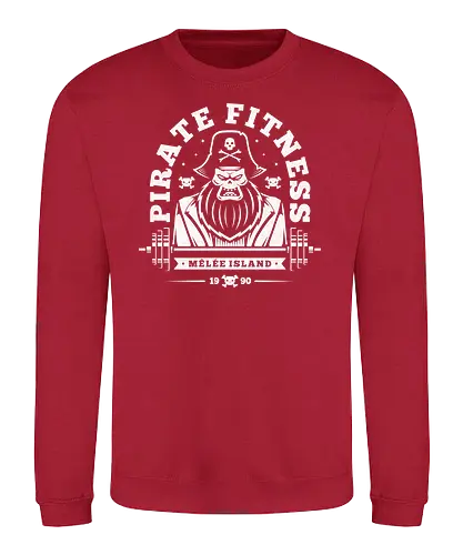Pirate Fitness - pirate, monkey, island, gaming - Sweatshirt