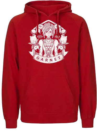 Queen of Alexandria - final, fantasy, garnet - Fairtrade Hoodie