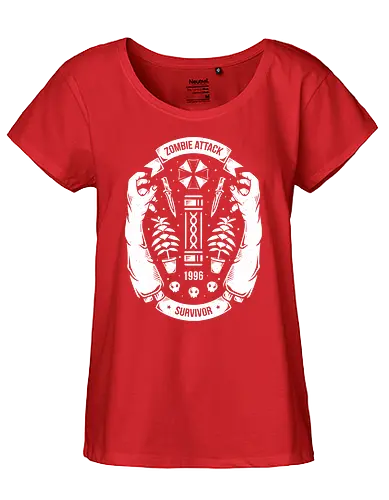 Zombie Attack Survivor - zombie, Resident, evil, apocalypse - Fairtrade Girl Shirt