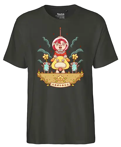 The Captain - gaming, alien, captain, plants - Fairtrade T-Shirt