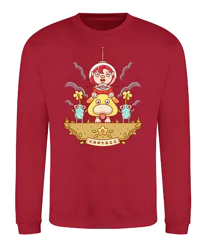 The Captain - gaming, alien, captain, plants - Sweatshirt