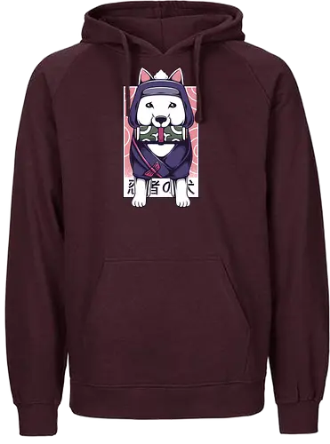 Ninja Dog - cute, ninja, Dogo - Fairtrade Hoodie