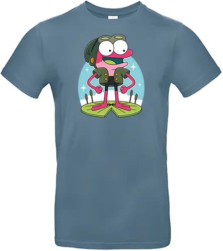 Pink Frog - Frog, Water lily, Lake - Standard T-Shirt