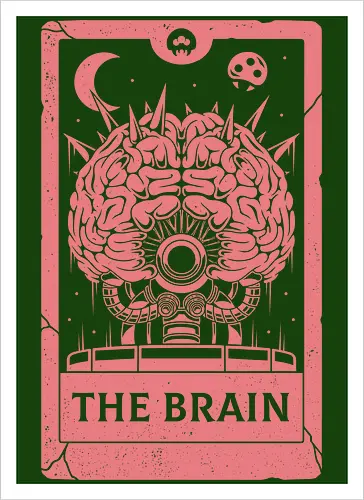 The Brain Tarot Card