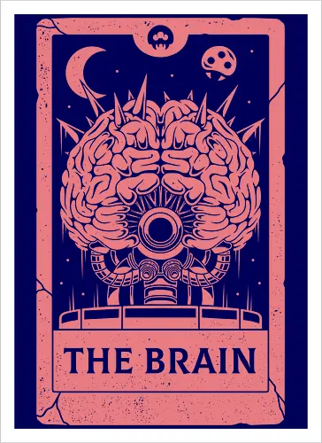 The Brain Tarot Card