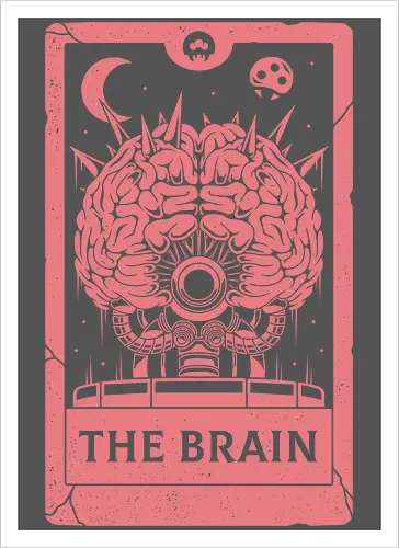 The Brain Tarot Card