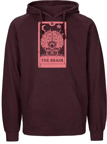 The Brain Tarot Card - brain, tarot, enemy - Fairtrade Hoodie