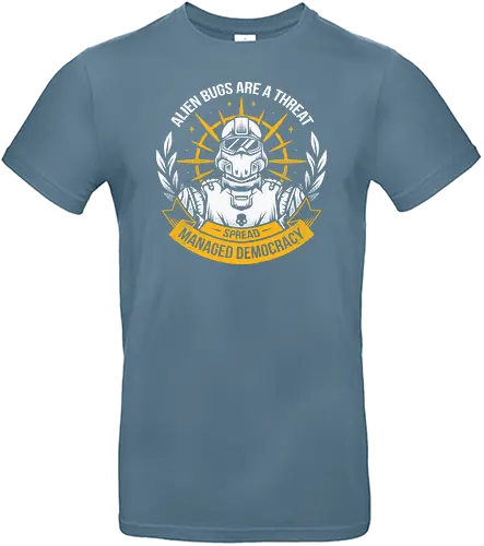 Spread Democracy - hell, diver, gaming, alien, shooter - Standard T-Shirt