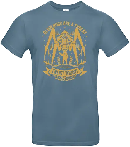 Enlist Today! - alien, bug, hell, diver, shooter, gaming - Standard T-Shirt
