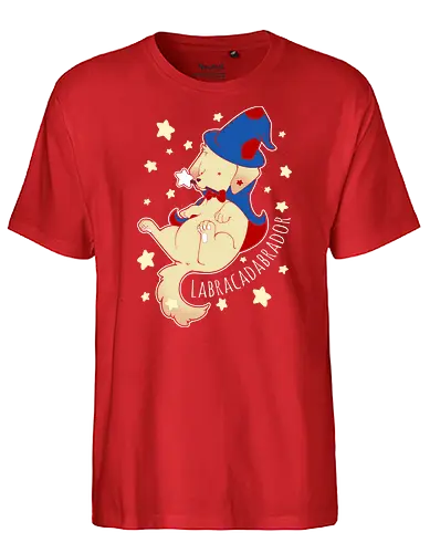 Labracadabrador - dog, doggo, labrador, wizard, zauberer, witch, magic - Fairtrade T-Shirt