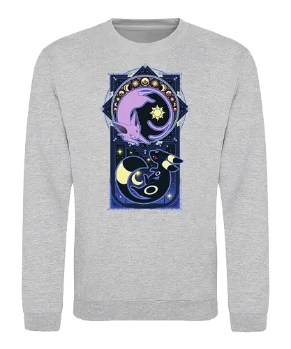 Art of Evolution - pocket, monster, evolution, stars, moon, sun - Sweatshirt