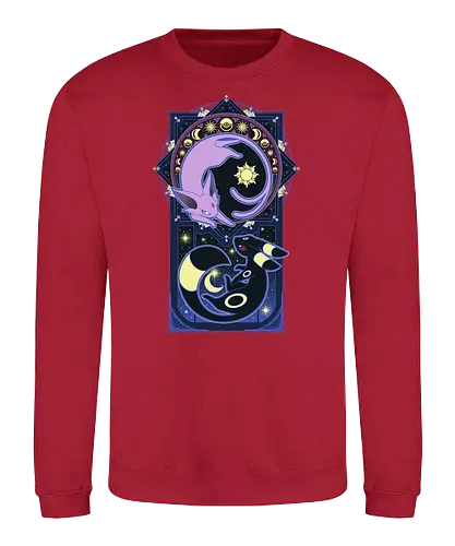 Art of Evolution - pocket, monster, evolution, stars, moon, sun - Sweatshirt