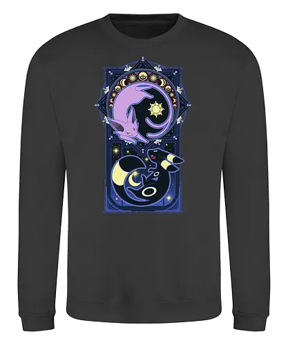 Art of Evolution - pocket, monster, evolution, stars, moon, sun - Sweatshirt