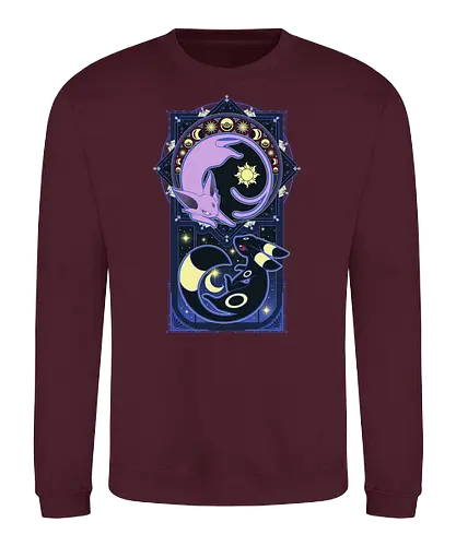 Art of Evolution - pocket, monster, evolution, stars, moon, sun - Sweatshirt