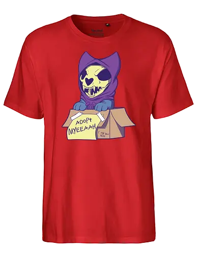 Adopt Myh! - skeletor, myaah, dog, skeleton, Adopt me, Not nice, motu - Fairtrade T-Shirt