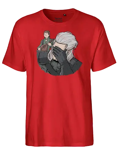 A Witchers Facepalm - serie, gaming, witcher, facepalm, barde - Fairtrade T-Shirt