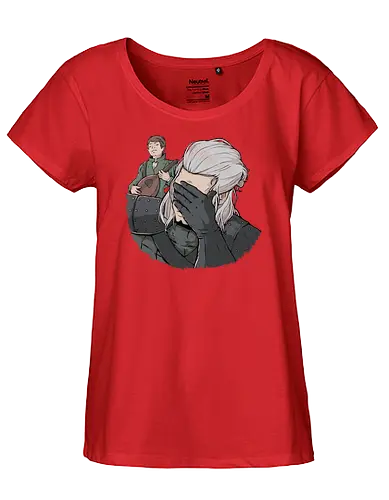 A Witchers Facepalm - serie, gaming, witcher, facepalm, barde - Fairtrade Girl Shirt